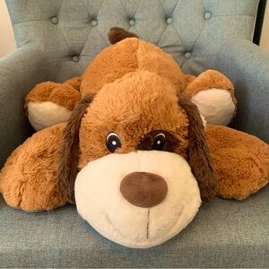 Brown & White Medium Dog Stuffed Animal